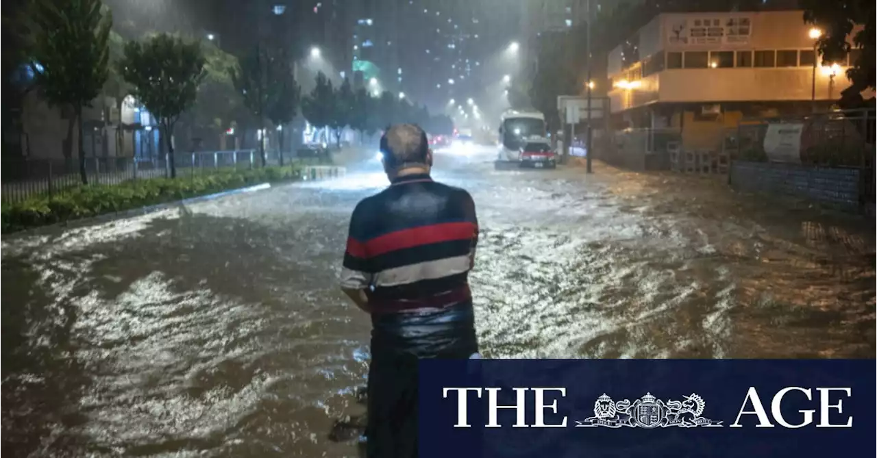 ‘Black storm’: Parts of Hong Kong submerged after heaviest rain in 140 years