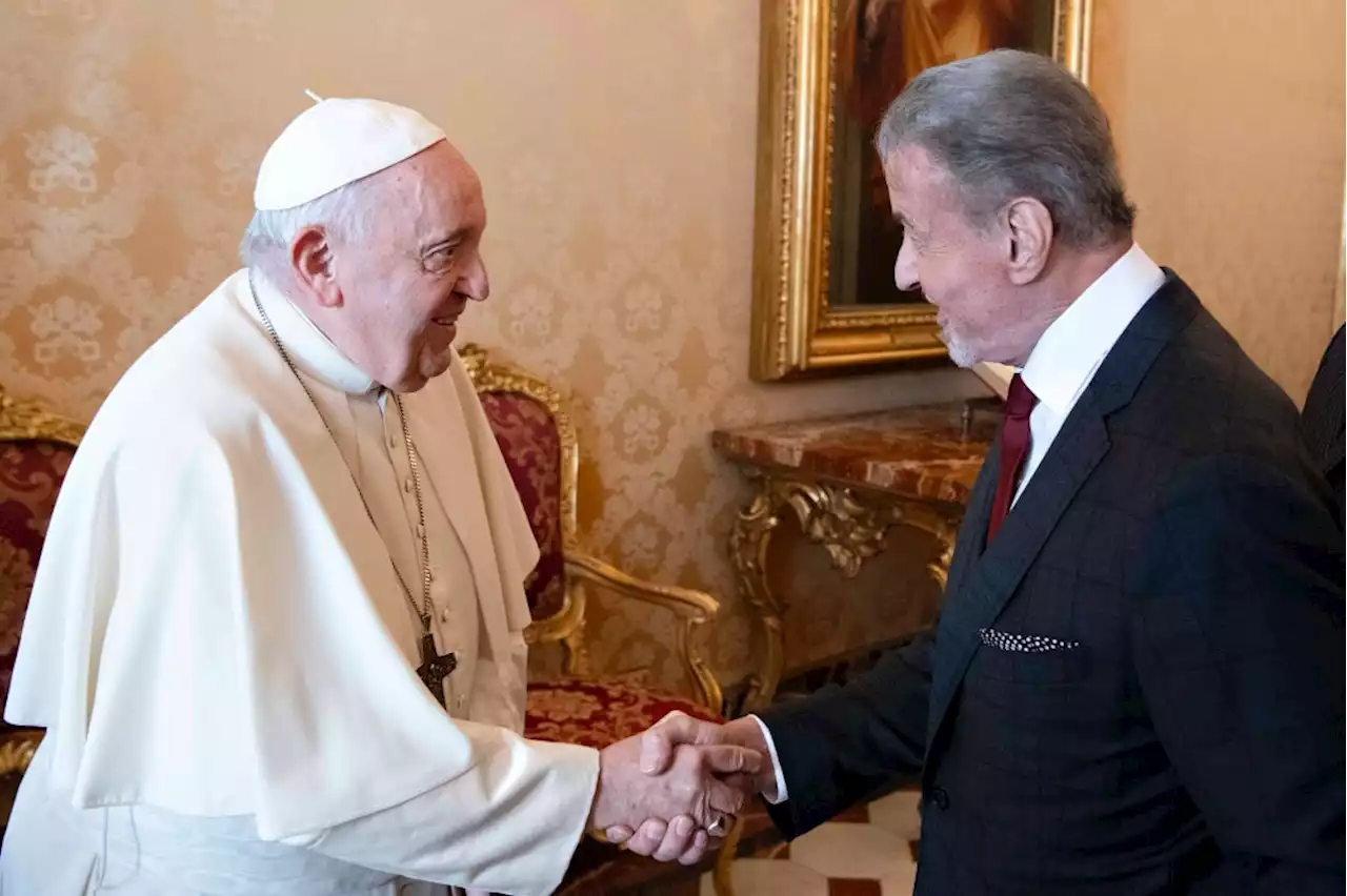 Sylvester Stallone Met Pope Francis and They Threw Some Fake Punches Together: ‘Ready? We Box’