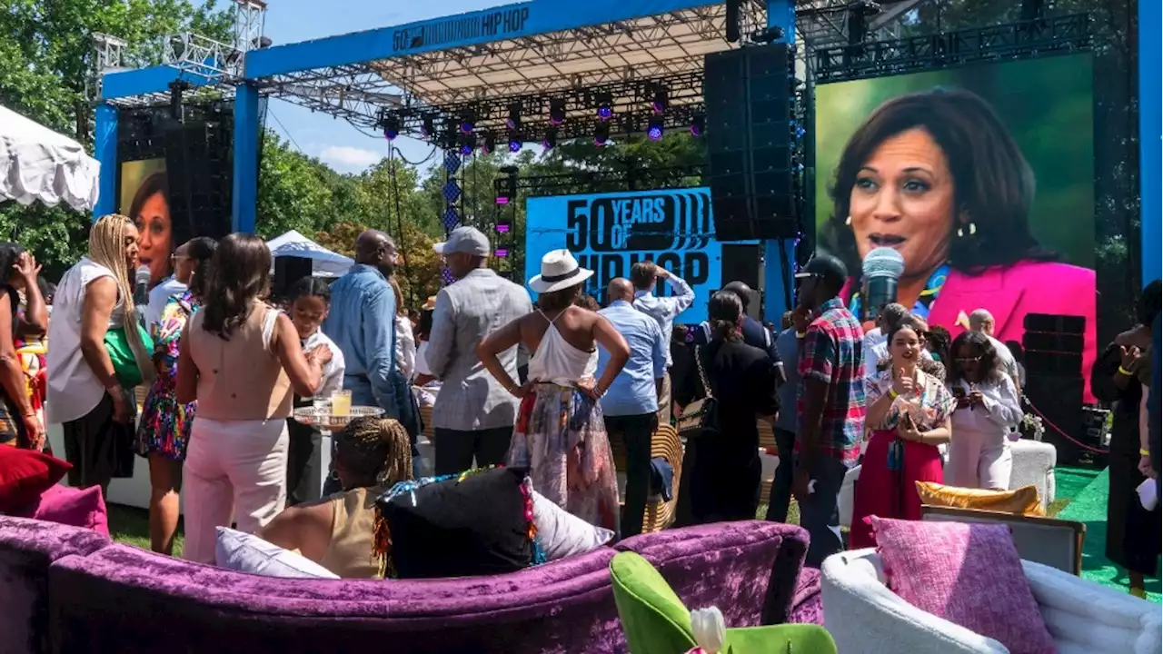 Kamala Harris says hip-hop is 'the ultimate American art form' as she hosts a 50th anniversary party