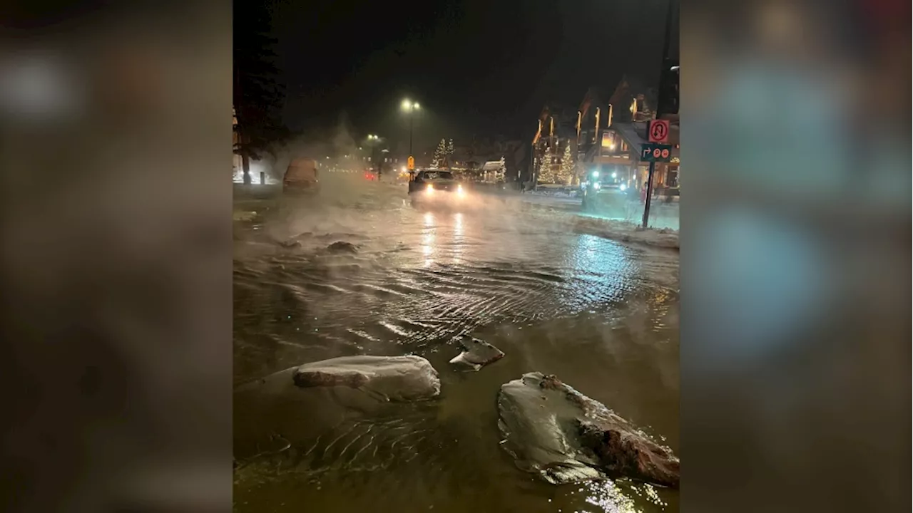 Water Main Break Causes Major Issue in Banff