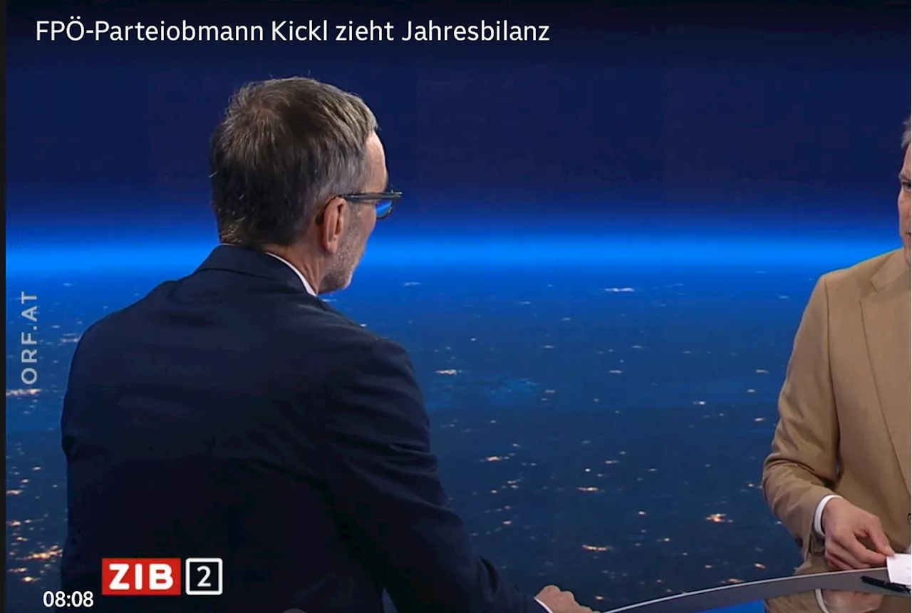 Herbert Kickl und Martin Thür in der ZiB2