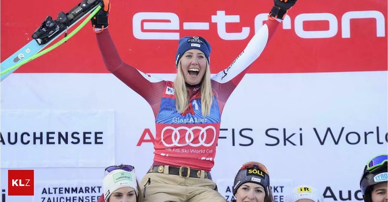 Ski-Weltcup in Zauchensee:Sieg im Super-G! Wieso es Conny Hütter im Ziel schlecht wurde