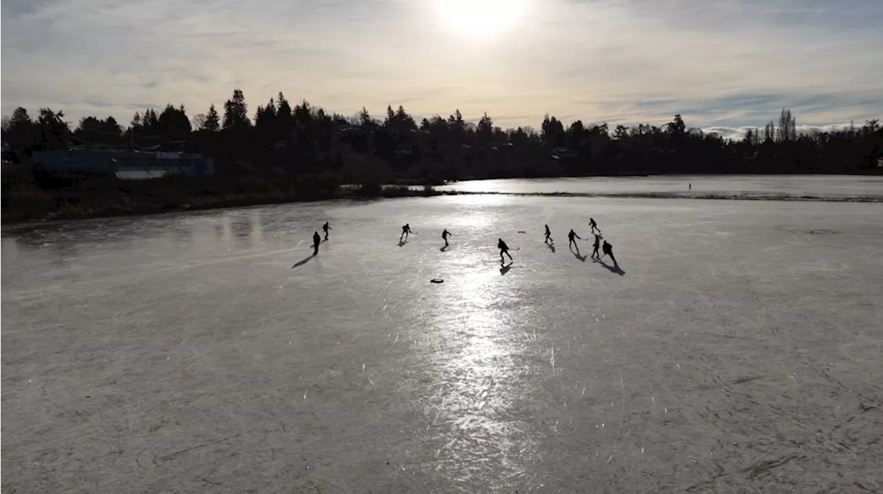 Cold Snap Brings Rare Opportunity for Outdoor Skating on Vancouver Island