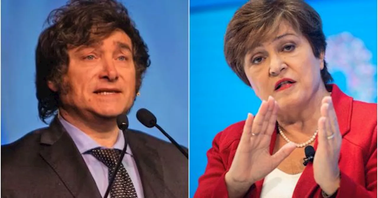 Encuentro entre Javier Milei y Kristalina Georgieva en Davos