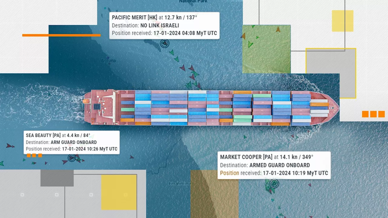 Cargo Ships in Red Sea Sending Messages to Deter Pirates