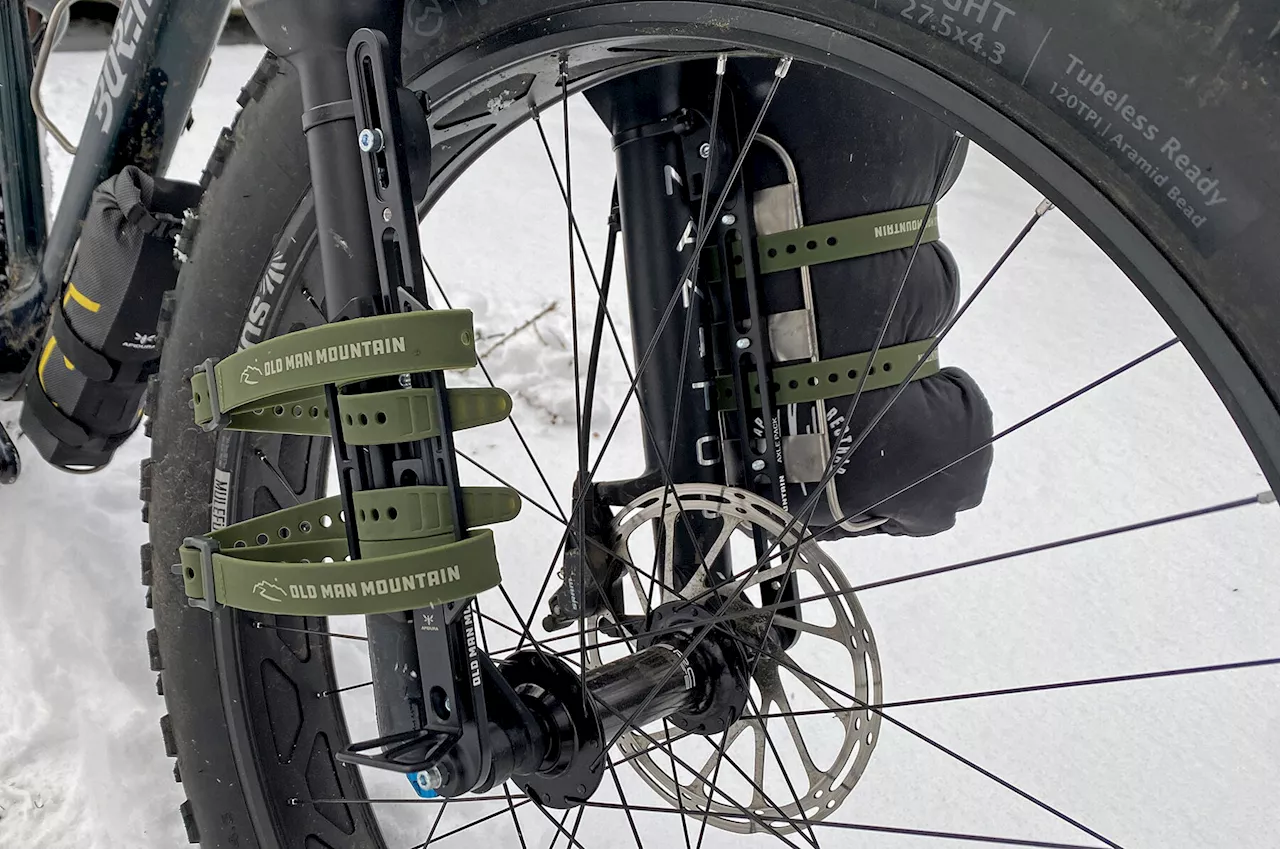 Old Man Mountain Axle Pack: More Accessory Mounts for Mastodon Fat Bike Fork