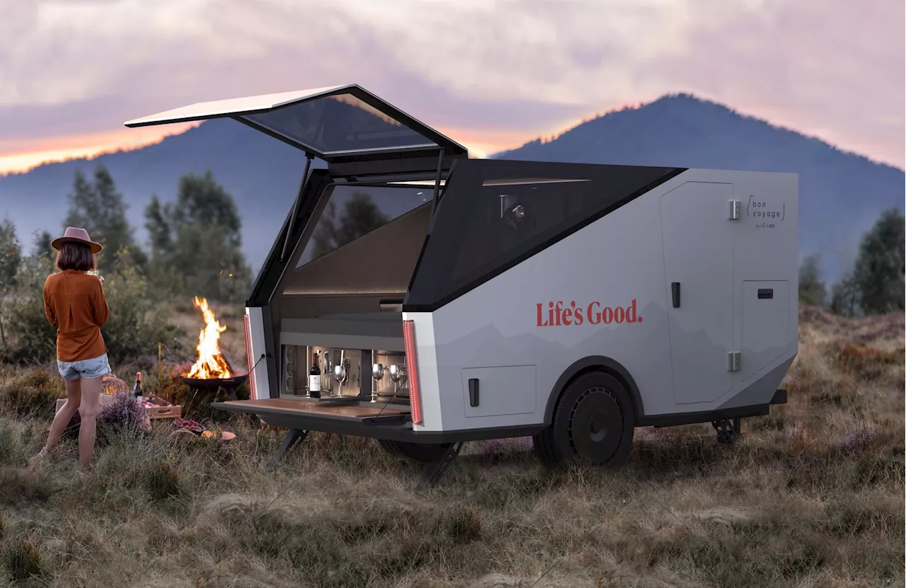 LG Labs visar upp liten husvagn. Kallas för Bon Voyage.
