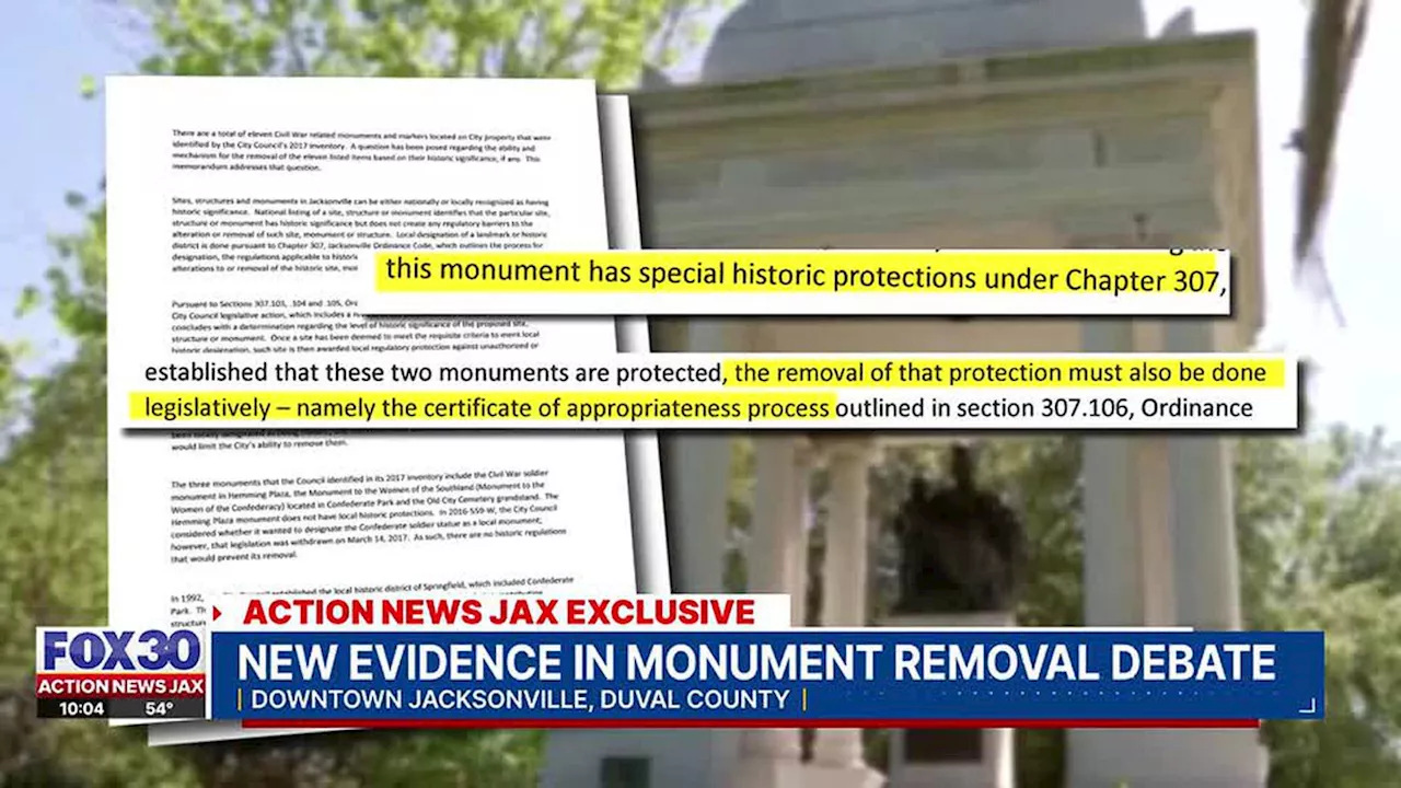 Questions Raised About Mayor's Authority to Remove Confederate Monument