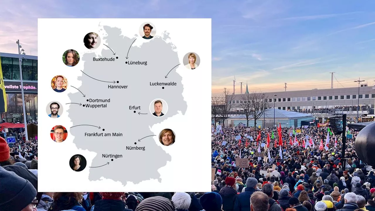 Protestaktionen gegen Rechtsextremismus in Deutschland