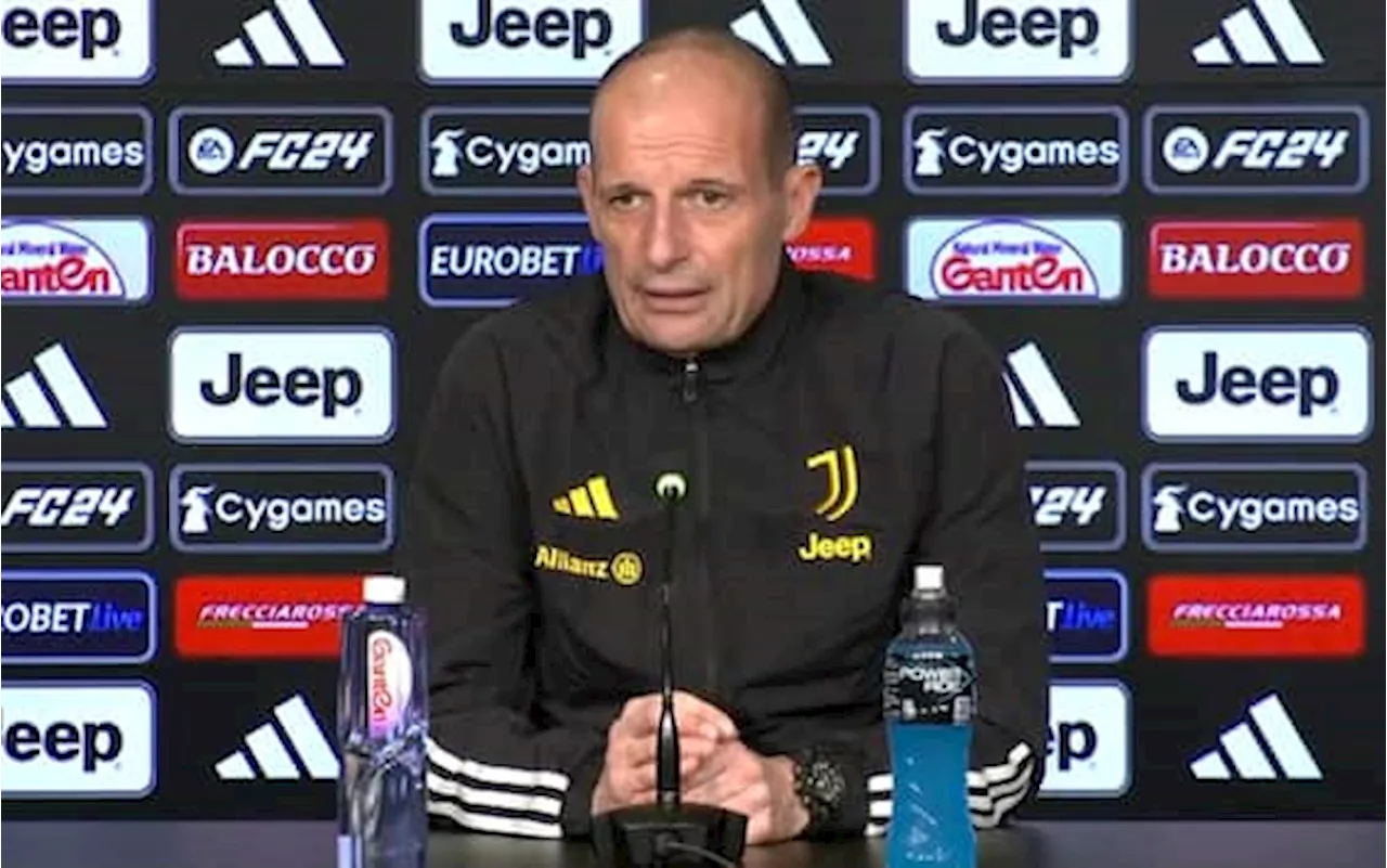 Juventus, Allegri: "Rabiot e Chiesa assenti contro il Lecce"