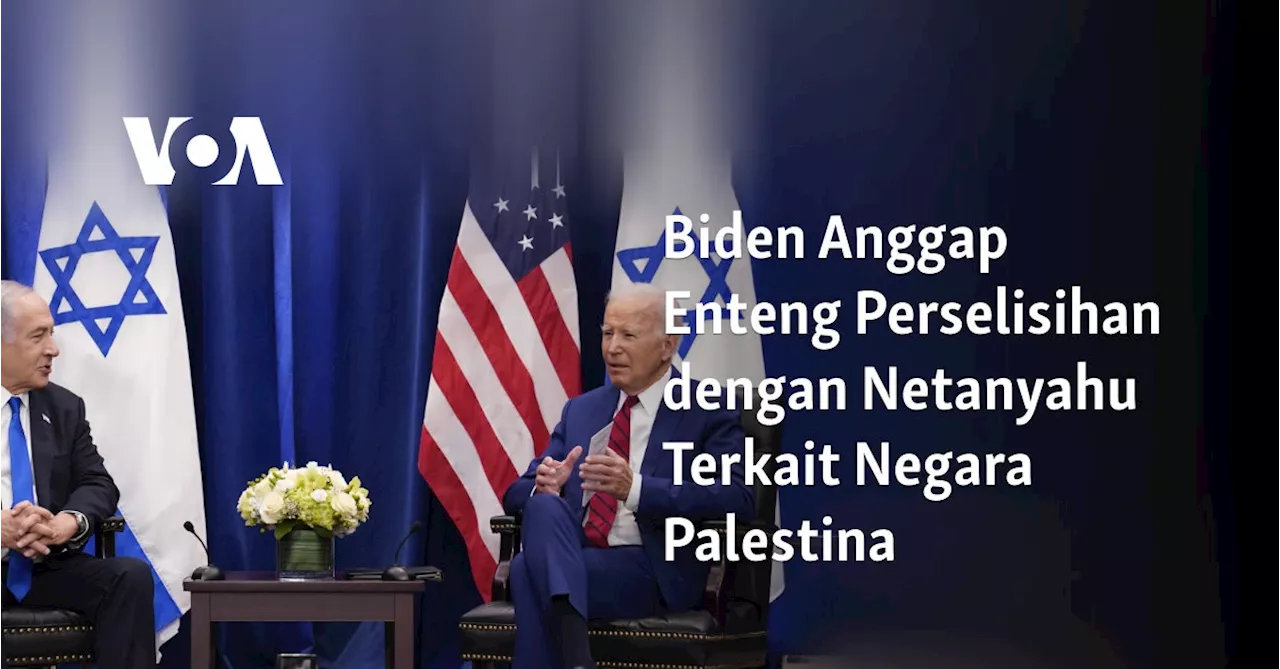 Biden: Ada Solusi Dua-Negara untuk Masa Depan Palestina