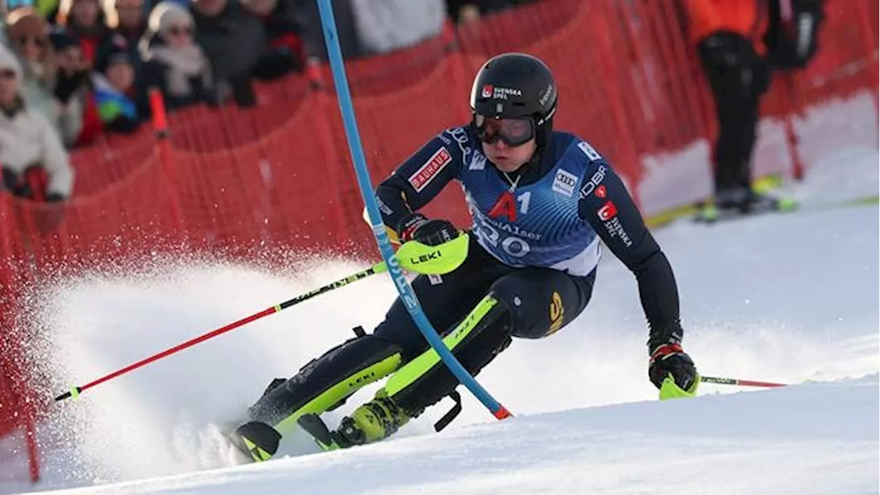  Kristoffer Jakobsen tvåa i Kitzbühels slalom