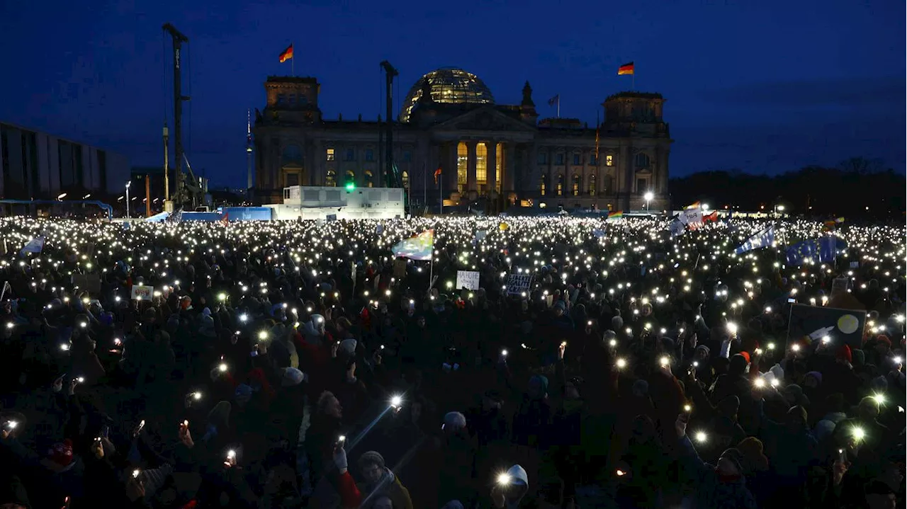 Demonstration gegen Rechts in Berlin