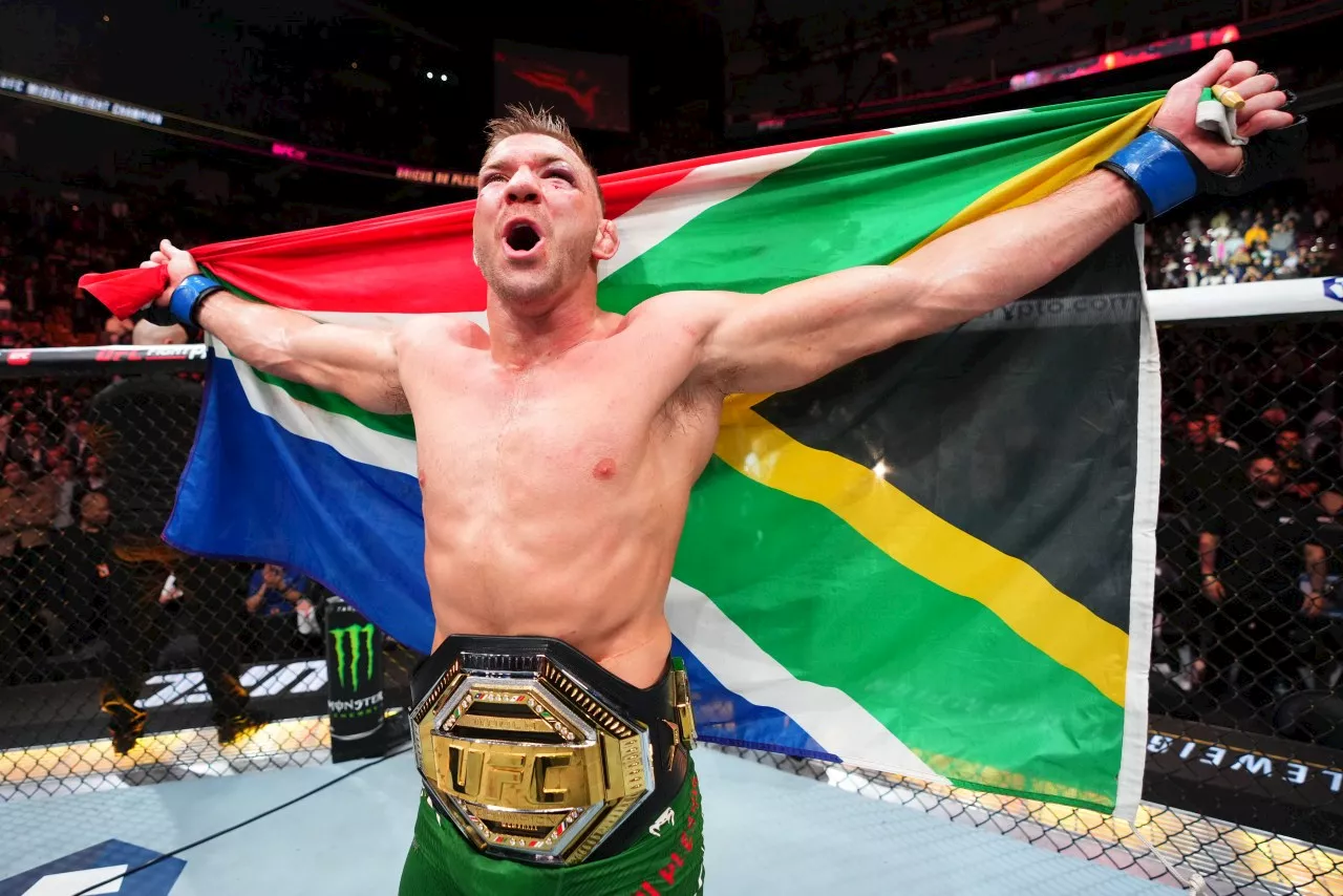 South African Dricus du Plessis becomes first UFC champion