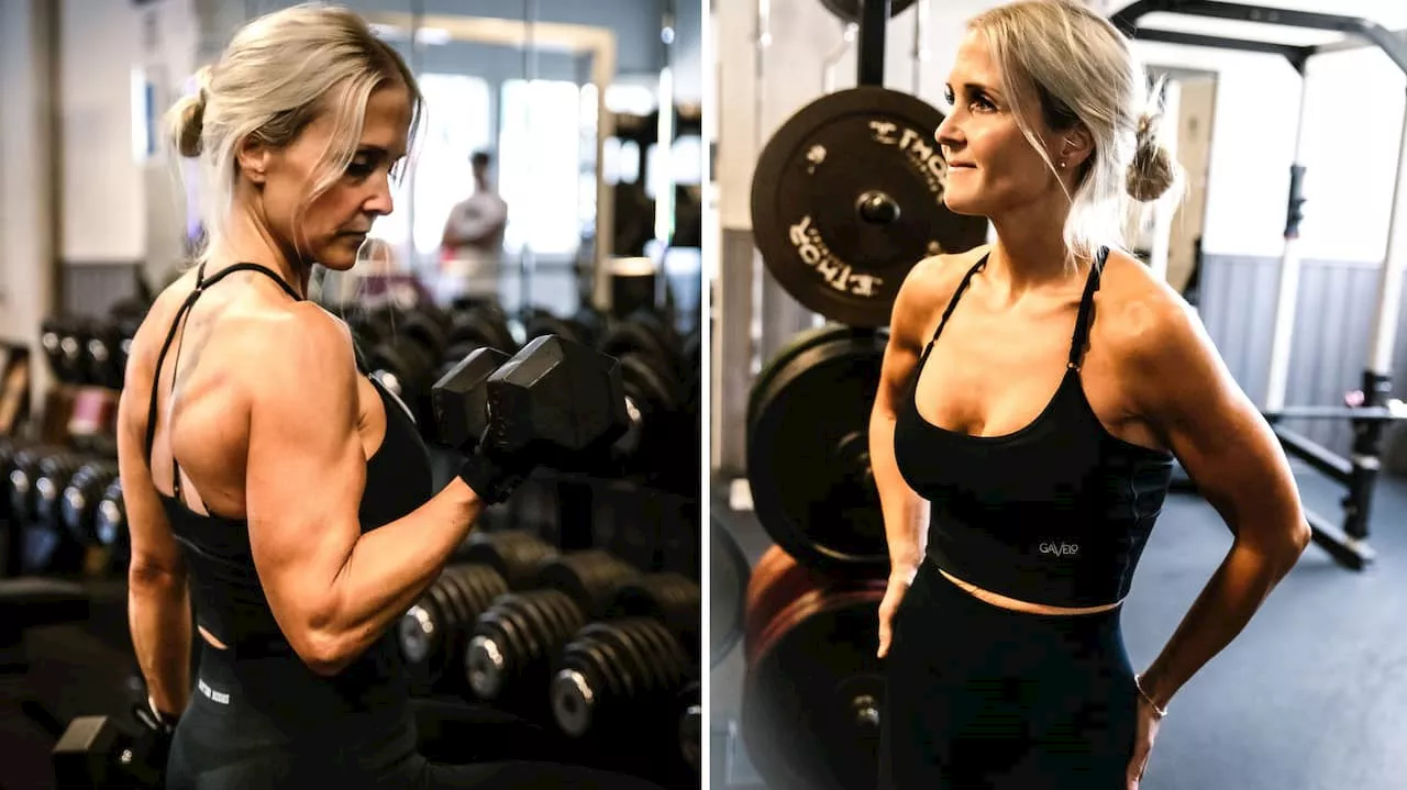 Åttabarnsmamman Helen Lindström, 43, är i sitt livs form: ”Jag har ett jävla pannben”
