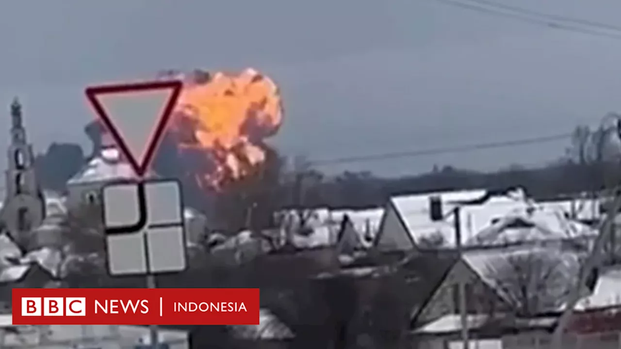 Pesawat Militer Rusia Jatuh di Belgorod, Puluhan Tentara Ukraina Meninggal