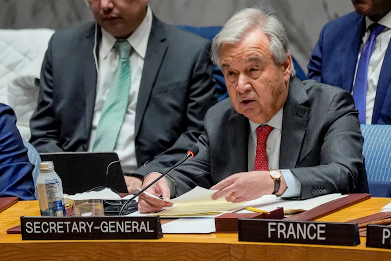 UN Chief Warns Israel: Rejecting Two-State Solution Prolongs Conflict