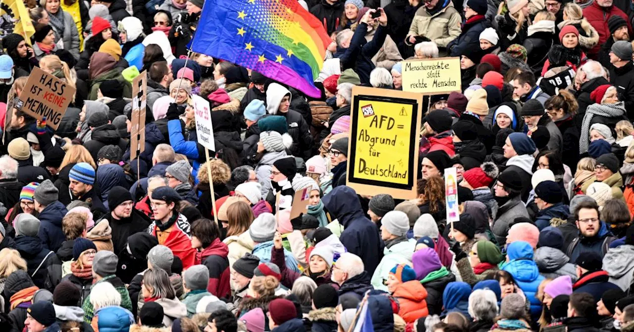 Proteste gegen Rechtsextremismus in Deutschland und Österreich