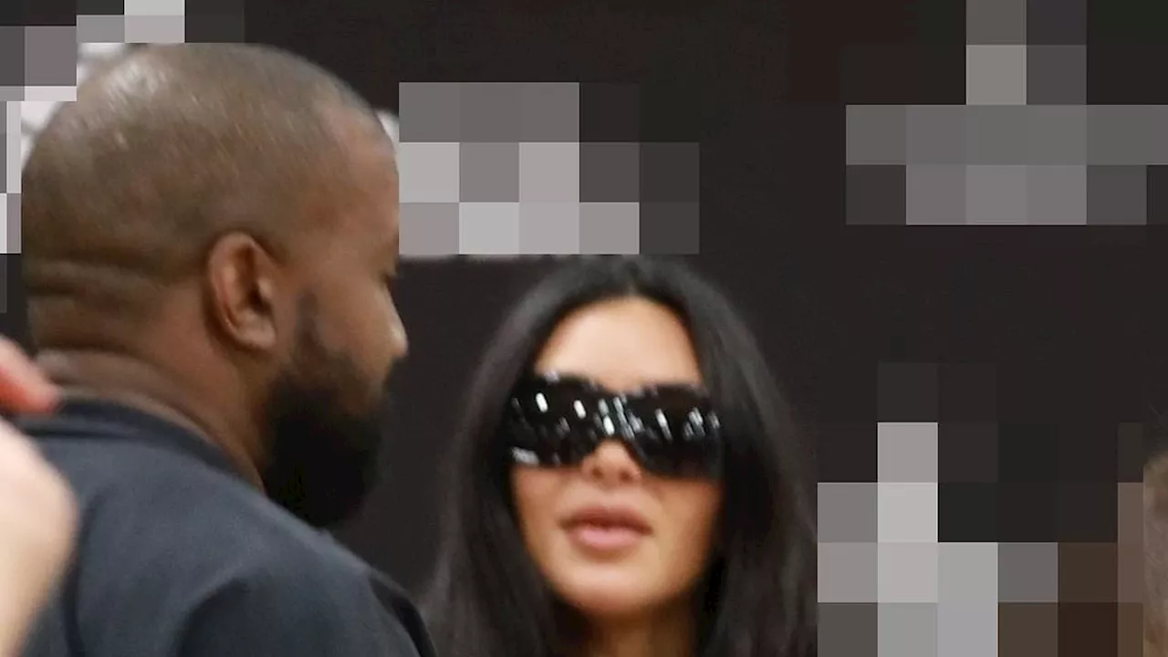 Kim Kardashian Reunites with Kanye West at Son's Basketball Game