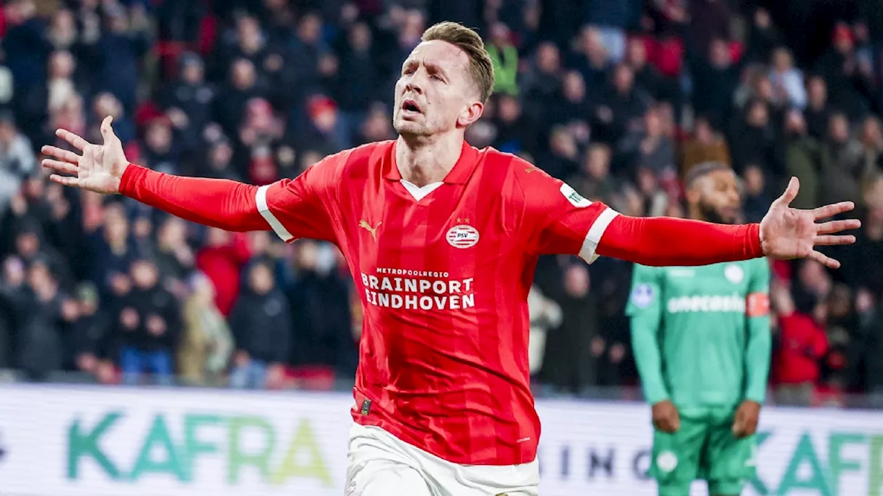 Luuk de Jong helpt PSV aan zuinige overwinning tegen Almere City