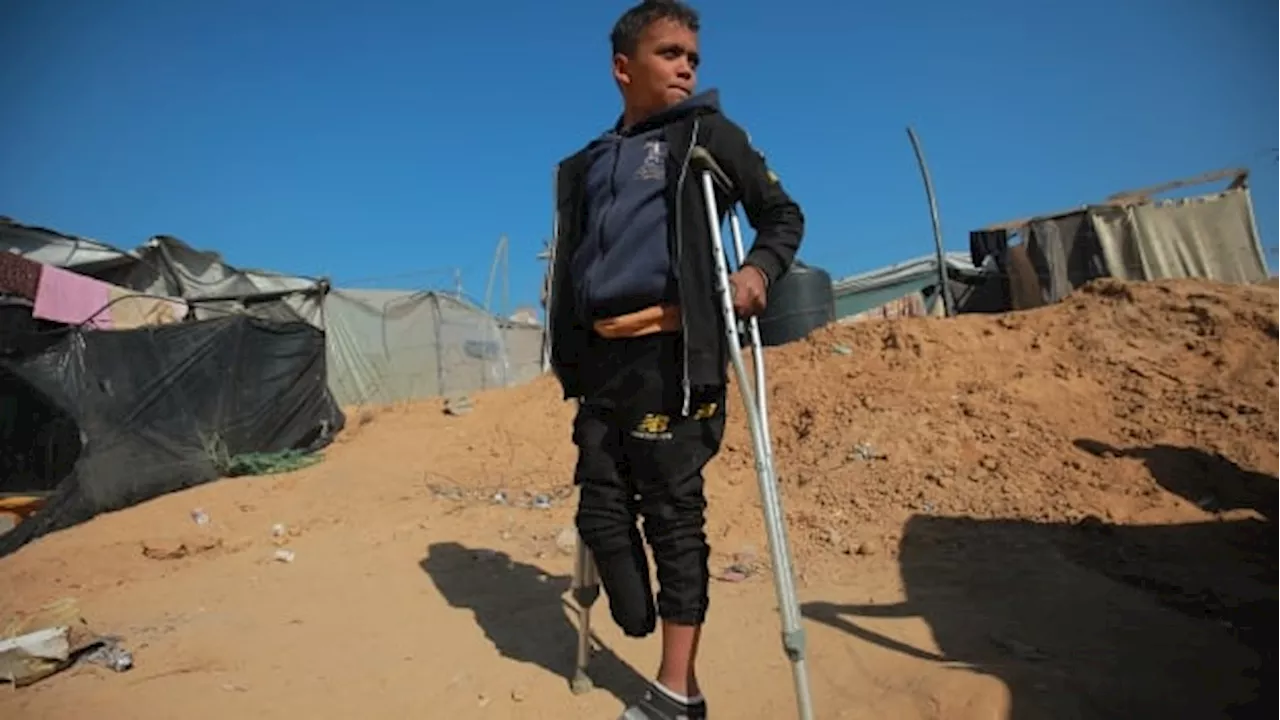 'I want someone to come and take me out of here': 12-year-old amputee in Gaza on what the war cost him