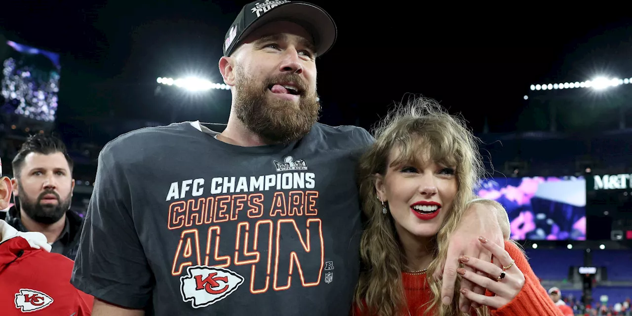 Taylor Swift and Travis Kelce Celebrate His Super Bowl Win