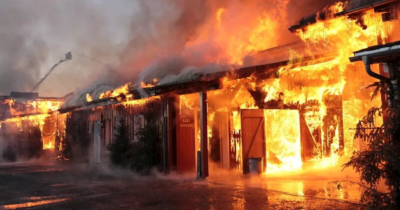 Großbrand in Westernstadt Pullman City