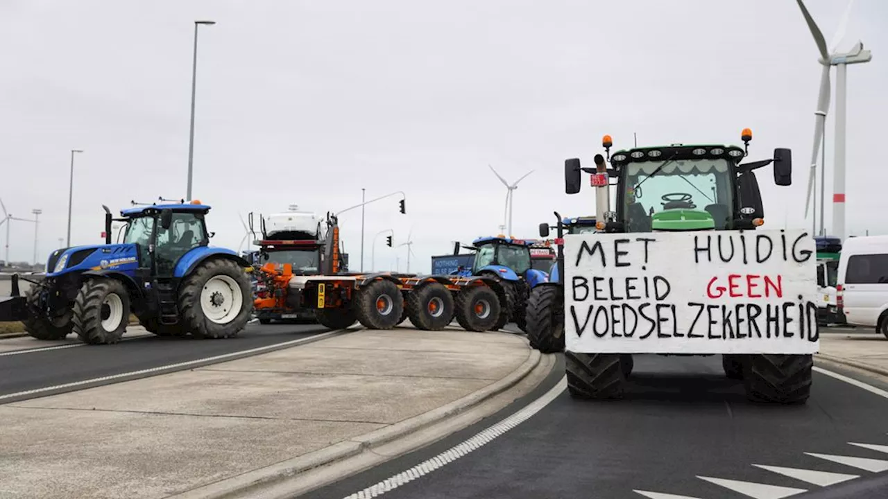 Protesterende boeren leggen verkeer lam in België en Frankrijk