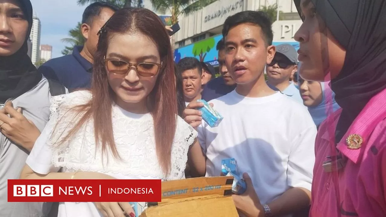 Gibran Rakabuming Raka Dinyatakan Melanggar Aturan saat Bagikan Susu Gratis di Car Free Day