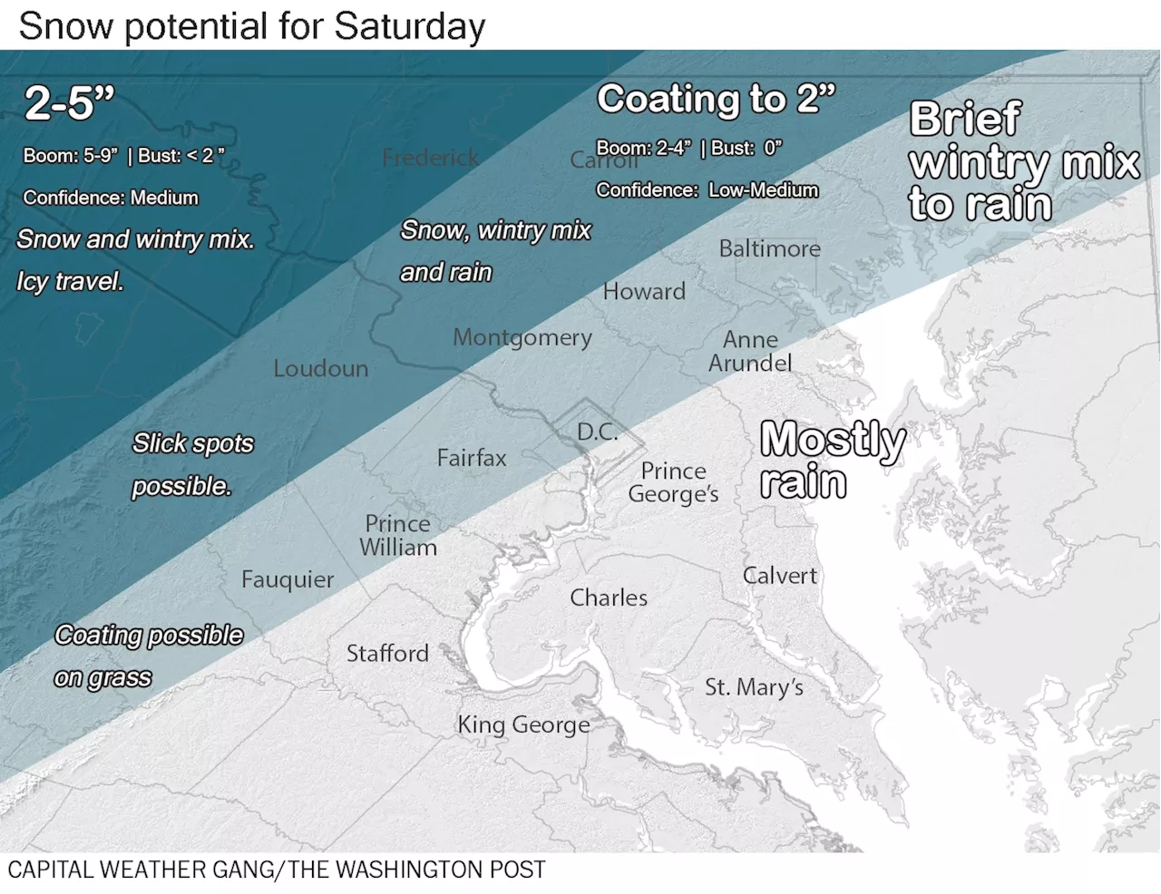 Winter Weather Advisories Expanded in Virginia and Maryland