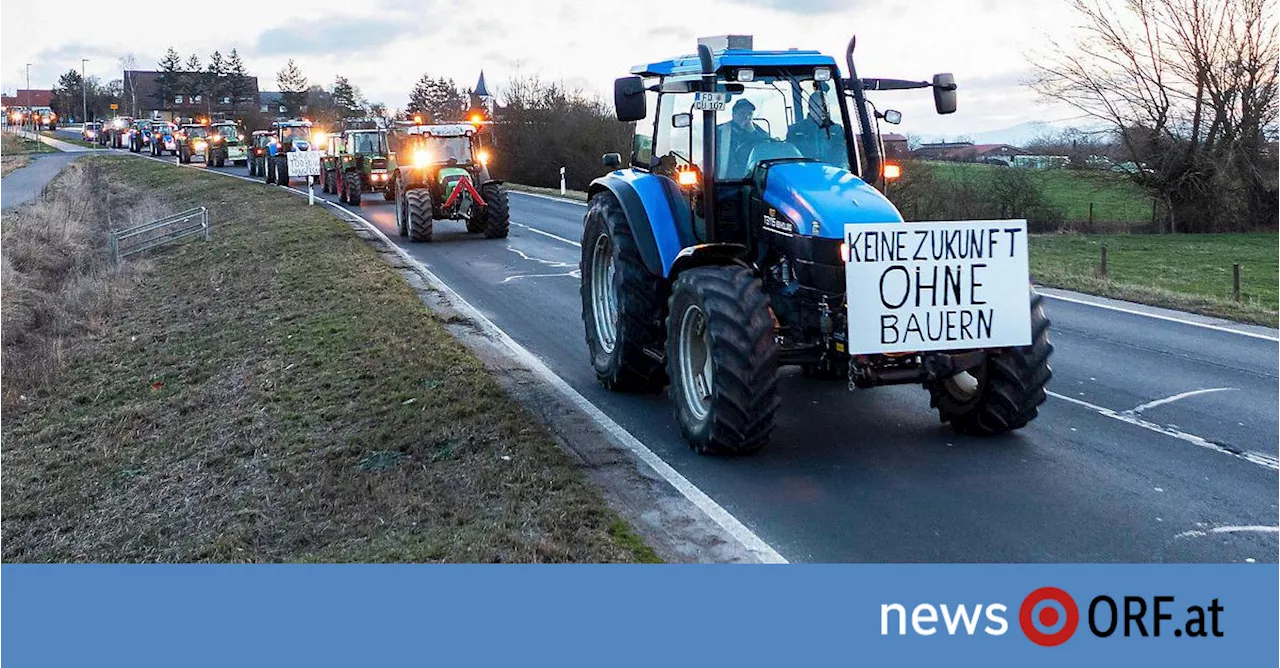 Bauernproteste in Deutschland führen zu Verkehrsbehinderungen