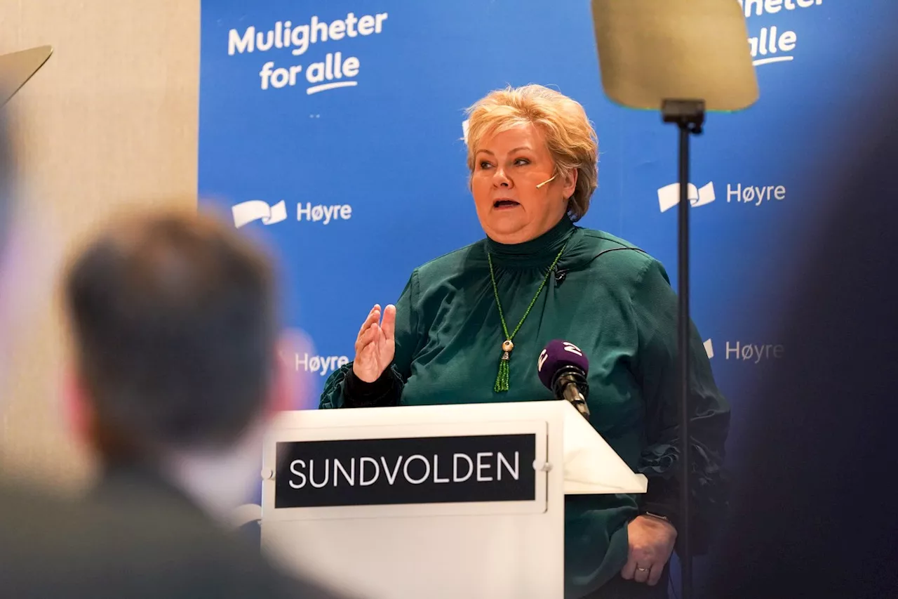 Erna Solberg: – Vi er «tough on crime»