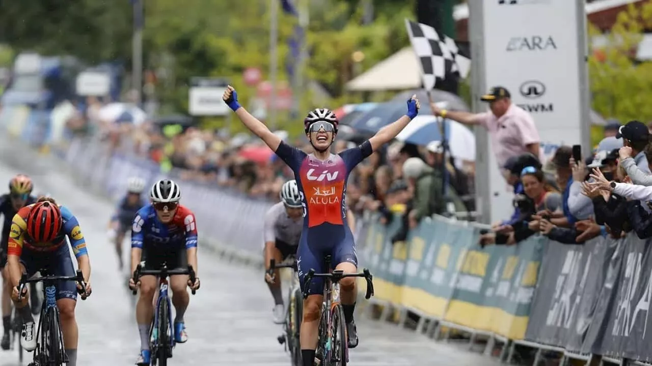 Ruby Roseman-Gannon wins first elite national road race title