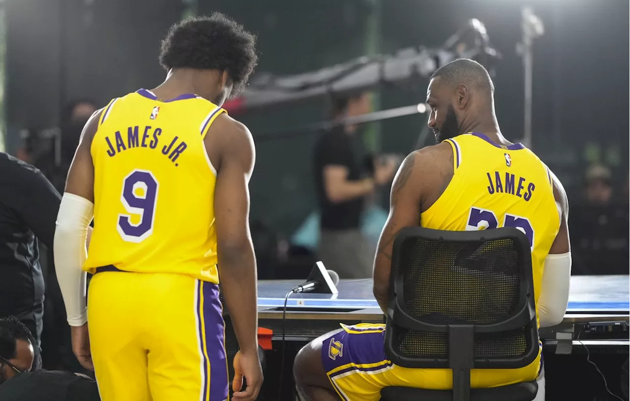 LeBron James et Bronny, un duo père-fils historique dans la NBA