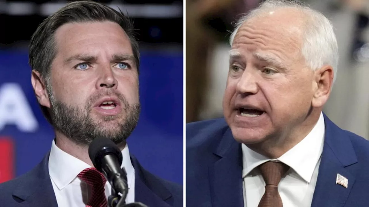 Tim Walz and JD Vance to spar in US vice presidential debate 2024