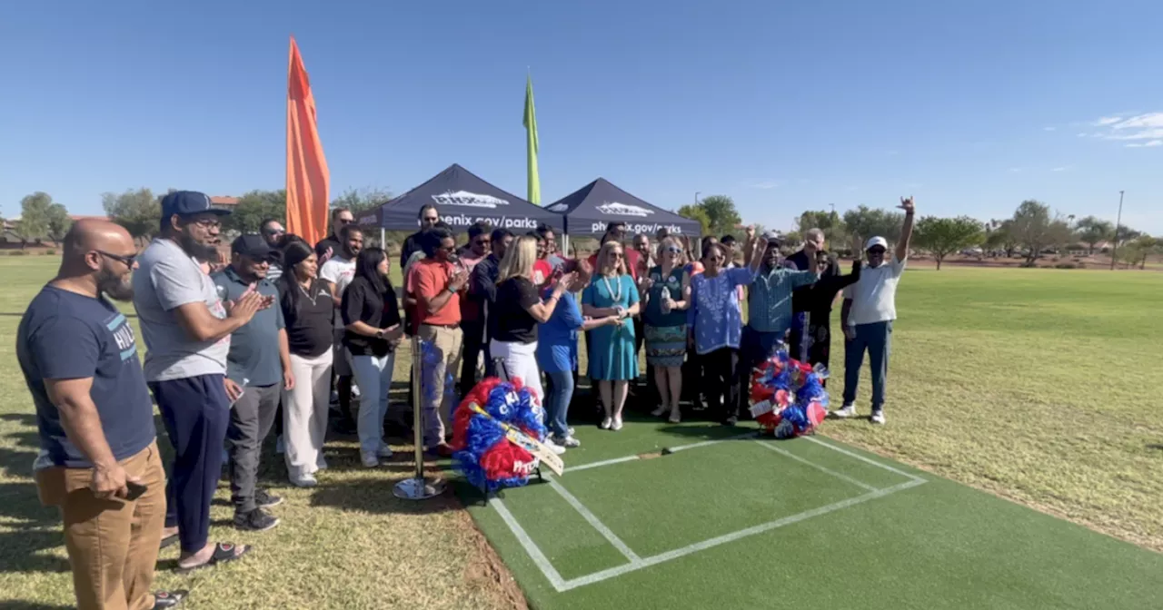 Valley cricket players celebrate opening of brand-new fields in Phoenix