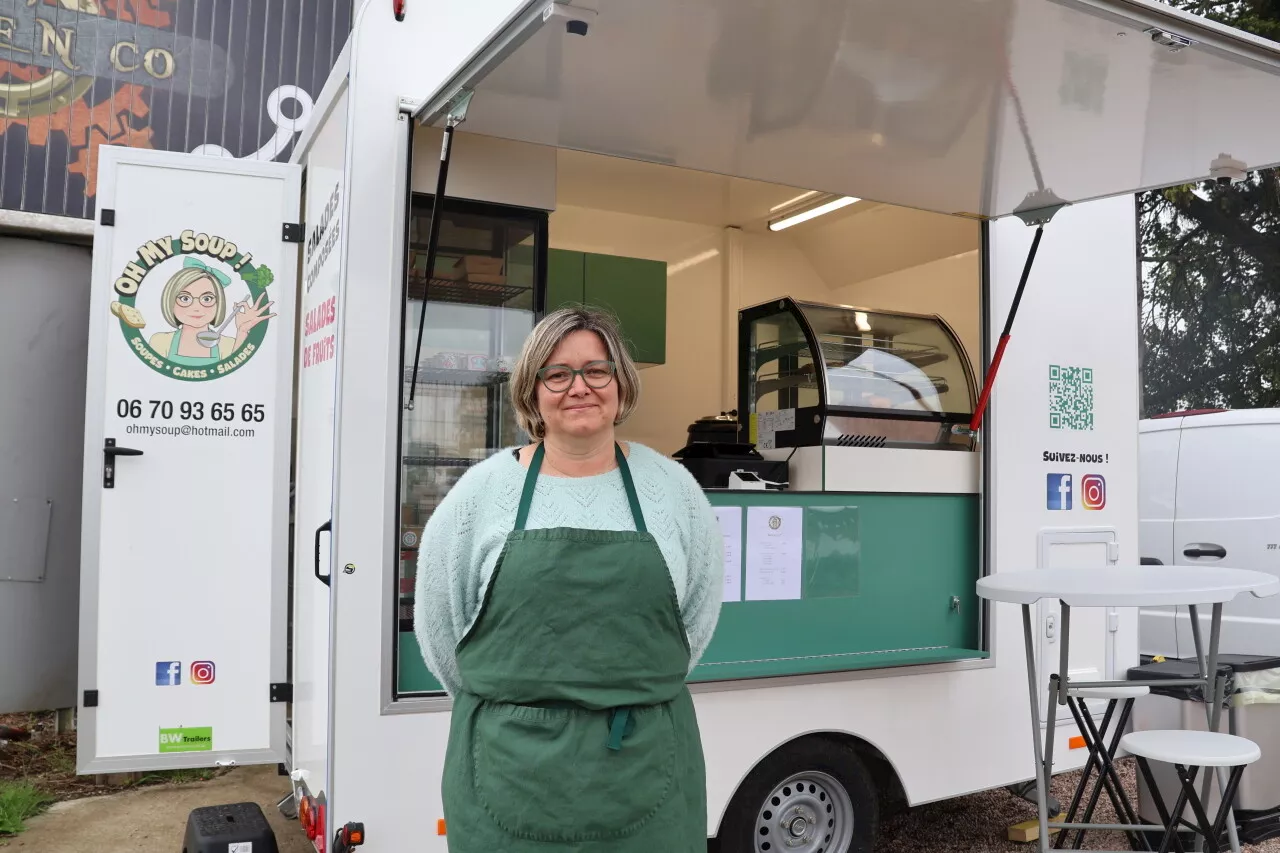 Lisieux : des soupes 'faites maison' avec le food-truck de Sandra Lemoal