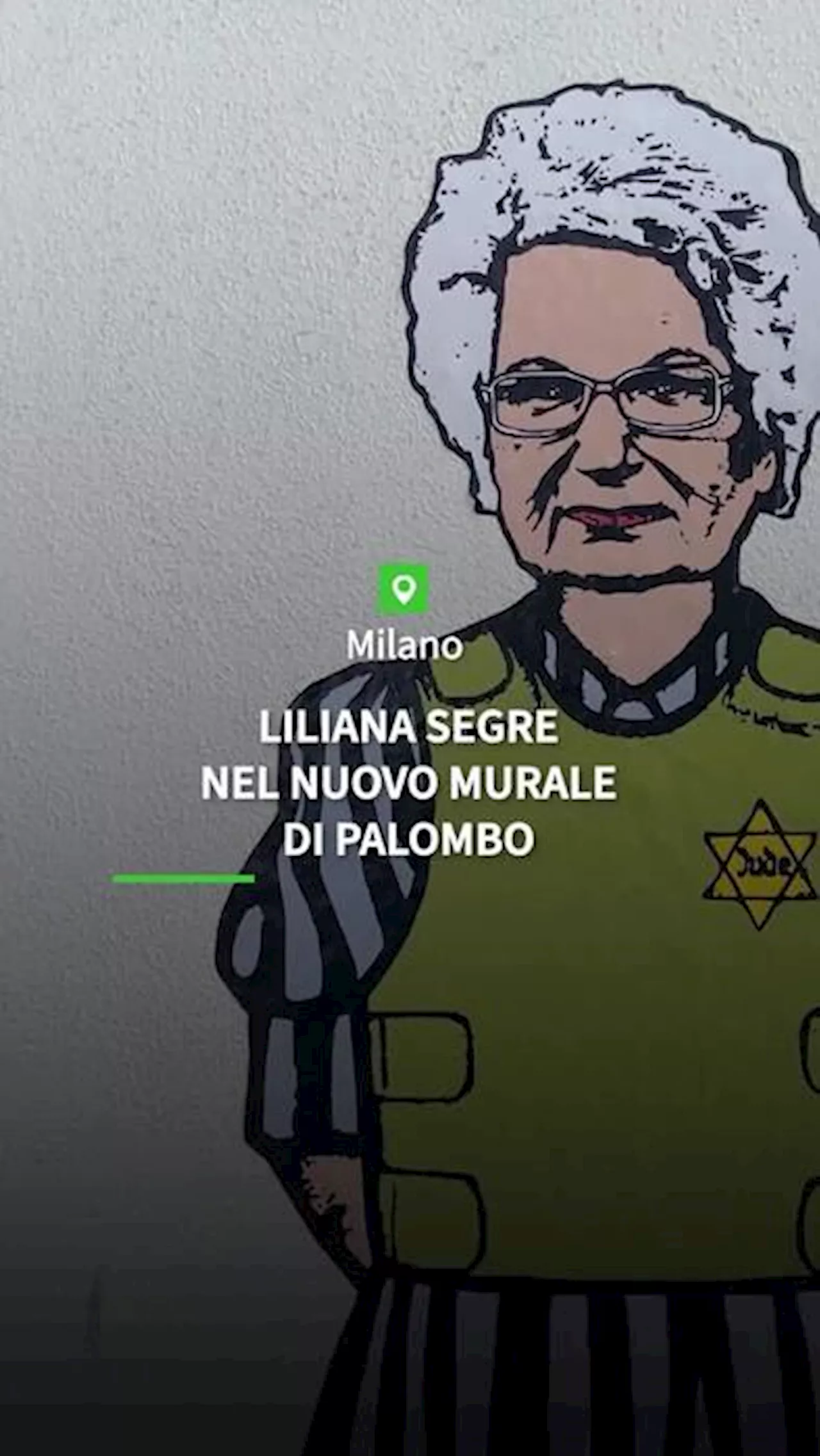 Liliana Segre nel nuovo murale di AleXsandro Palombo