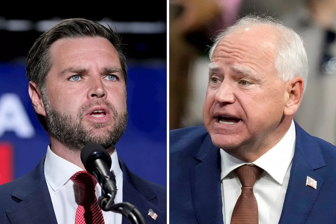 VP debate tonight JD Vance vs. Tim Walz: Time, channel, how to livestream, watch without cable