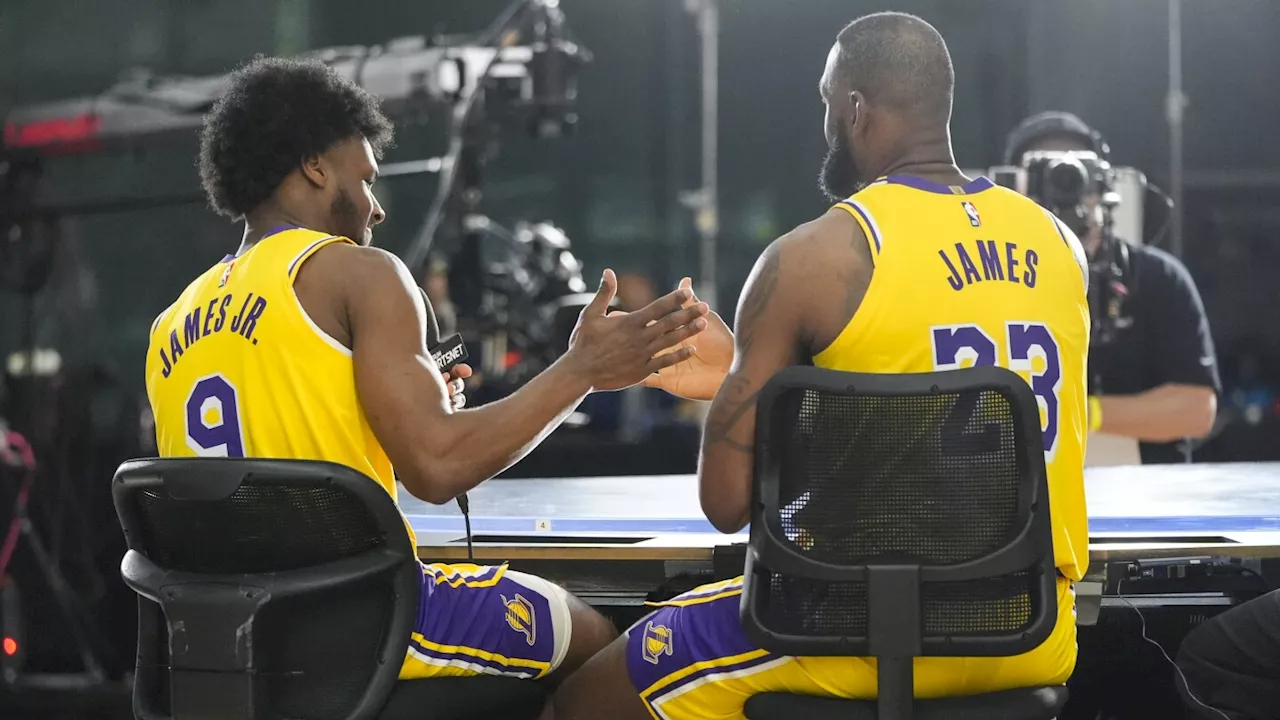 LeBron James is feeling 'pure joy' as he begins Lakers training camp alongside son Bronny