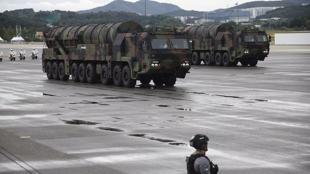 South Korea unveils its most powerful missile, which could reach North Korea's underground bunkers