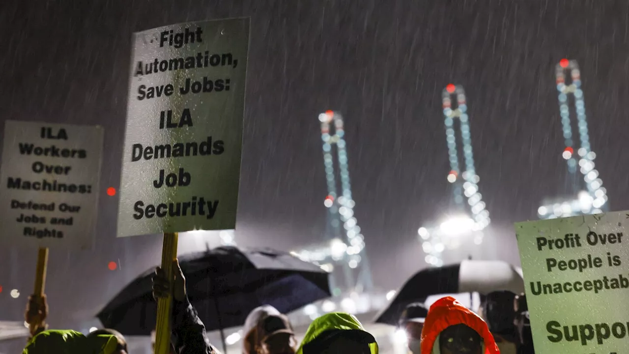 US port strike: Over 45,000 dockworkers from Maine to Texas hit picket lines