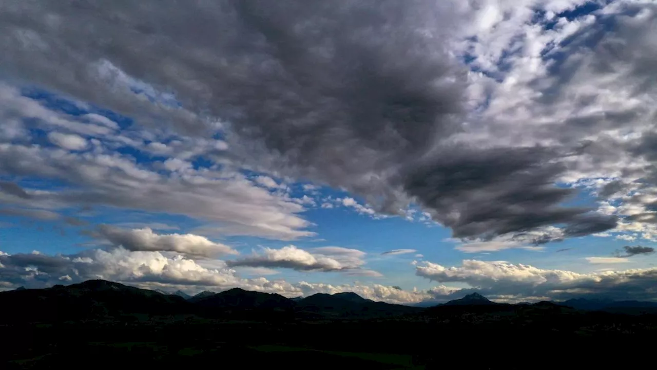 Wetter in Bayern heute am Dienstag: Viele Wolken und leichter Regen