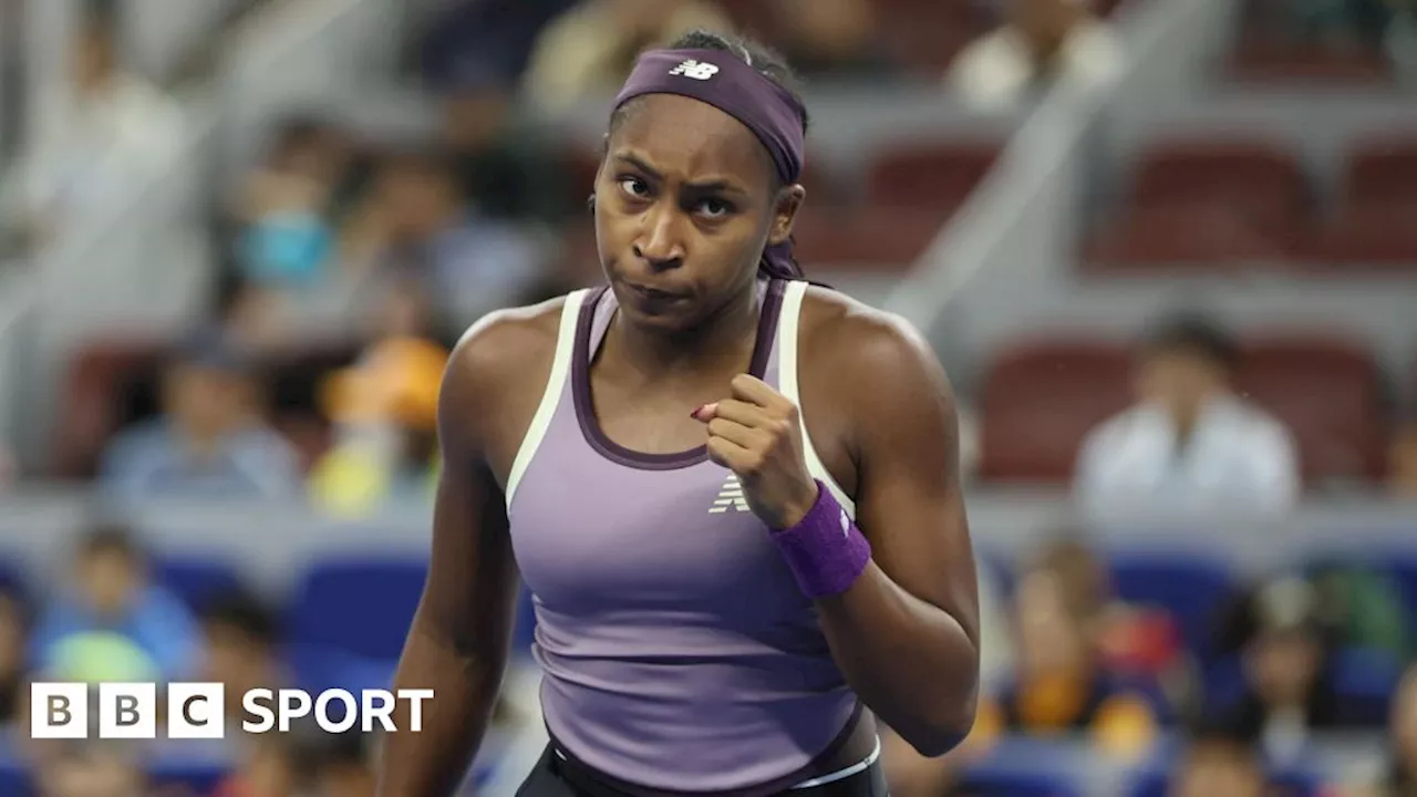 China Open: Coco Gauff into quarter-finals as Naomi Osaka retires