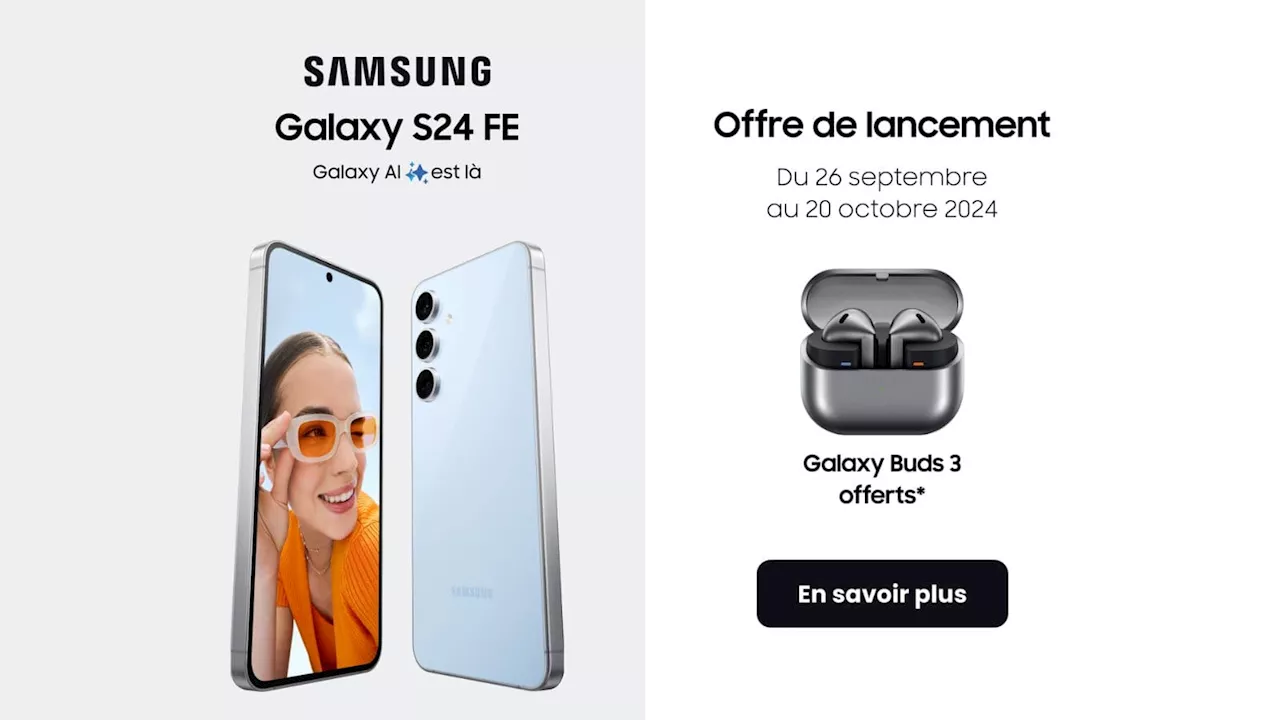 Le Samsung Galaxy S24 FE est disponible à 1 euro grâce à cette offre SFR