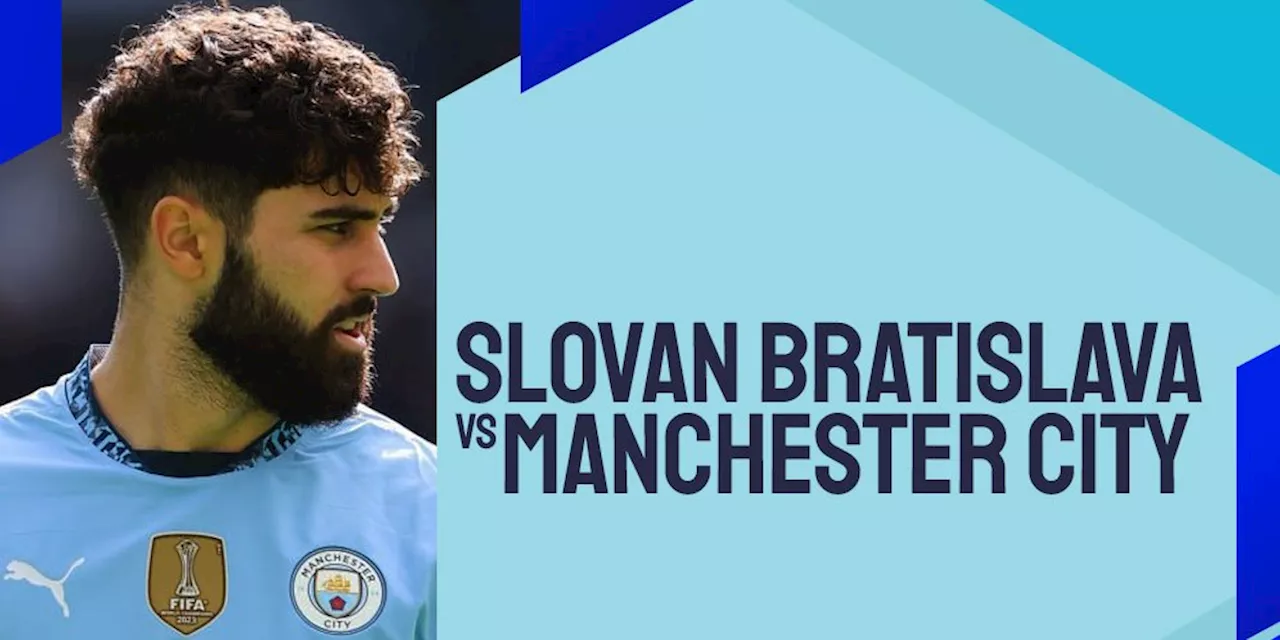 Link Live Streaming Slovan Bratislava vs Manchester City