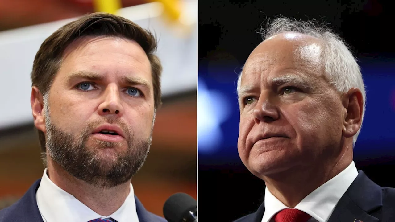 Walz and Vance will meet in their first and possibly only U.S. vice-presidential debate