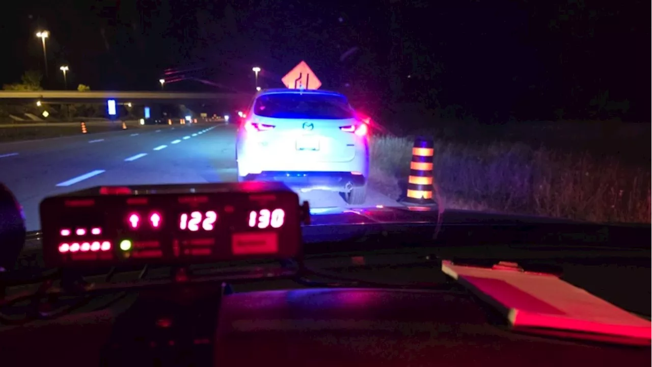 Speeding driver caught with child not wearing seatbelt on Highway 416 in Ottawa