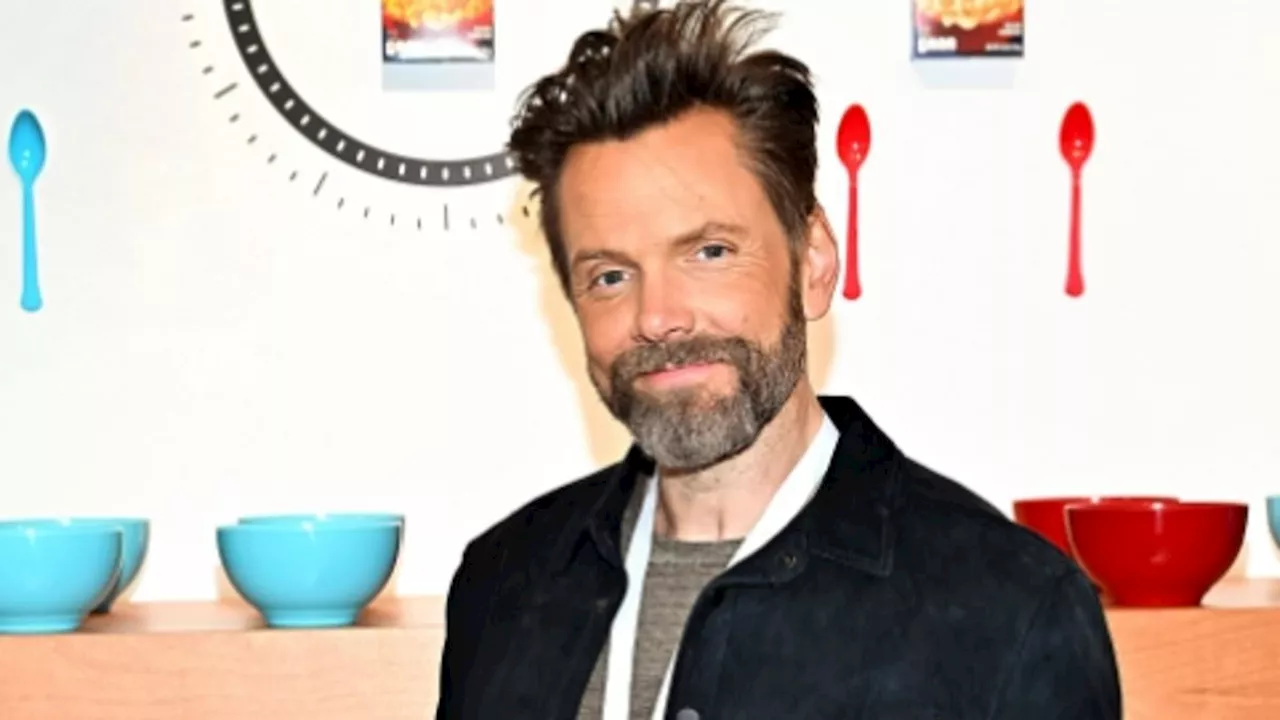 Joel McHale, 52, proves he is slowly turning into a Hollywood silver fox during NYC appearance......