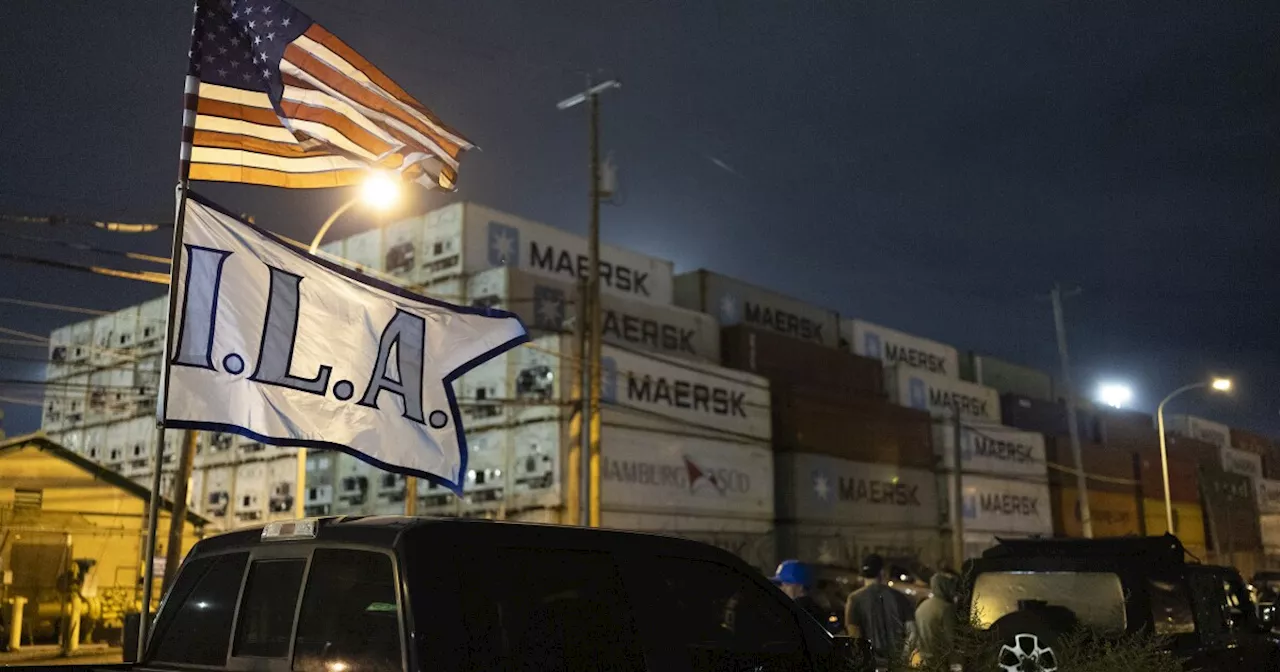 Dockworkers at ports from Maine to Texas go on strike, a standoff risking new shortages